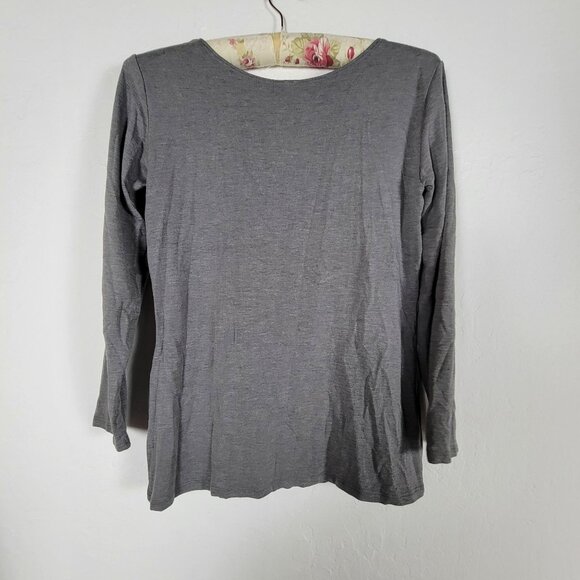 Uniqlo Womens Heattech Extra Warm Long Sleeve Scoop Neck T-Shirt XL Gray Casual - Picture 2 of 8